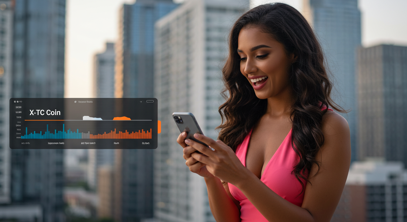 X-TC Coin mobile dashboard